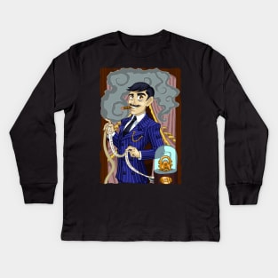 Gomez Addams Kids Long Sleeve T-Shirt